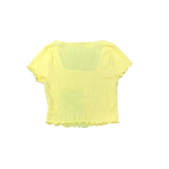 NWT! NORDSTROM LUSH Yellow Crop Top-Size Medium - Picture 4 of 11